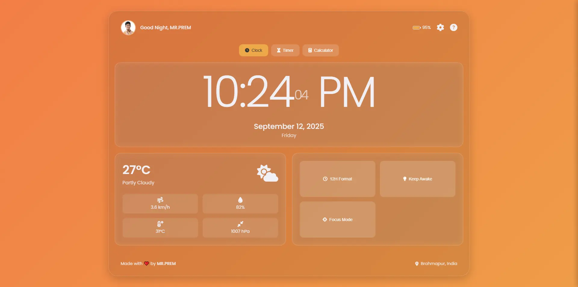 ClockLive Dashboard Preview